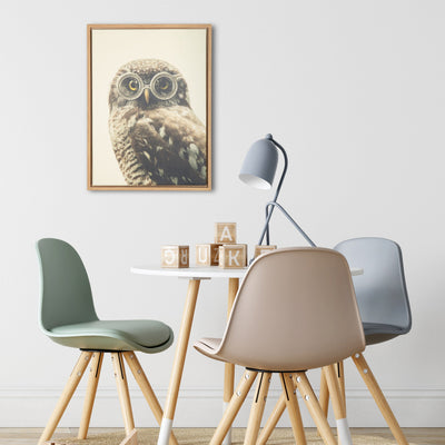 Sylvie Owl Wearing Glasses Framed Canvas by kateandlaurel - product image 7 for Resin Society