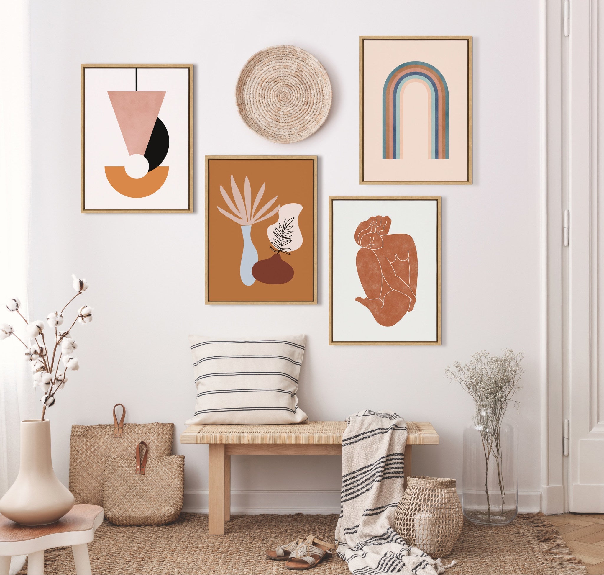 Sylvie Figurine Framed Canvas by kateandlaurel - product image 8 for Resin Society