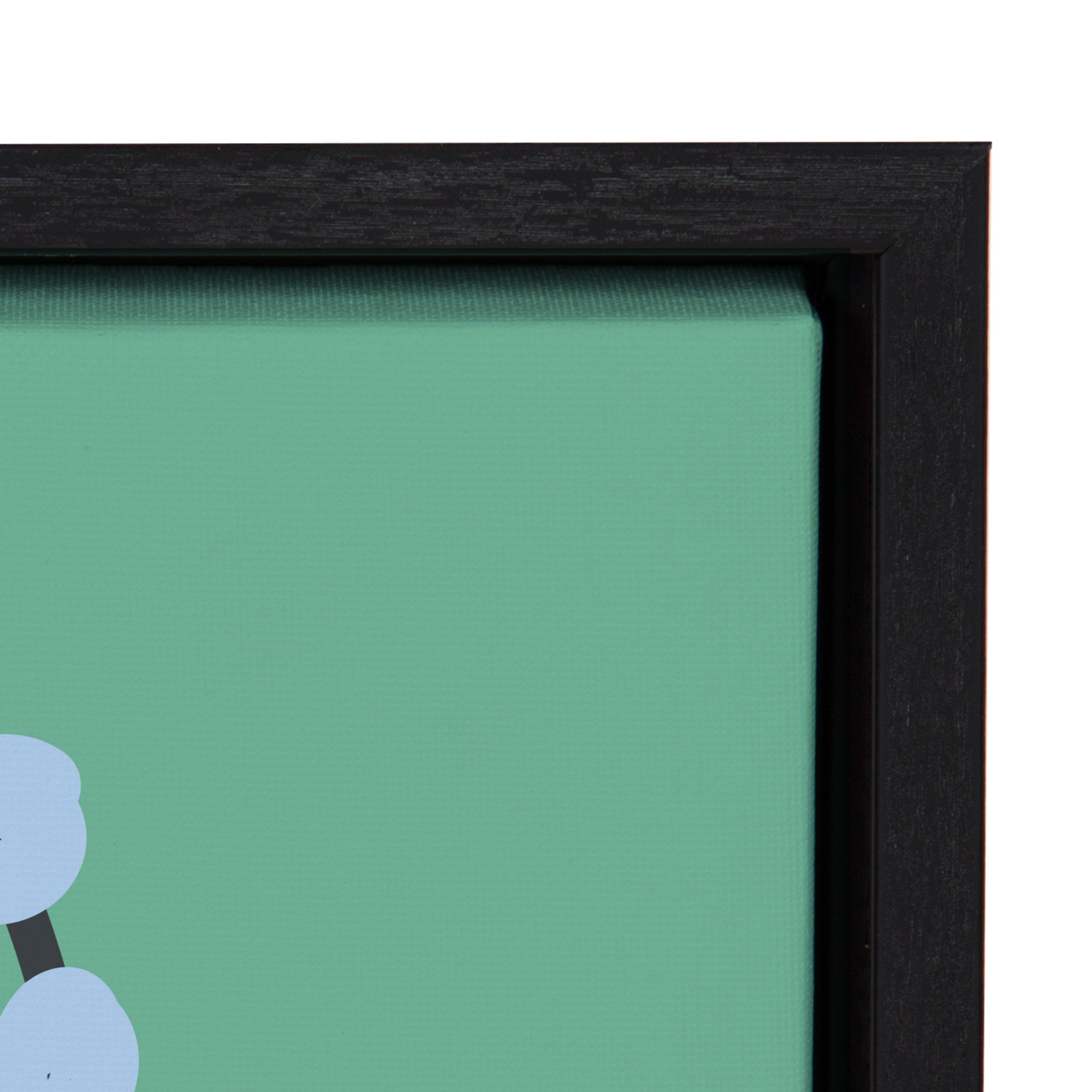 Sylvie Abstract Florals Green Framed Canvas by kateandlaurel - product image 3 for Resin Society