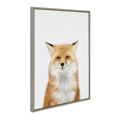Sylvie Animal Studio Fox 3 Framed Canvas by Amy Peterson Art Studio