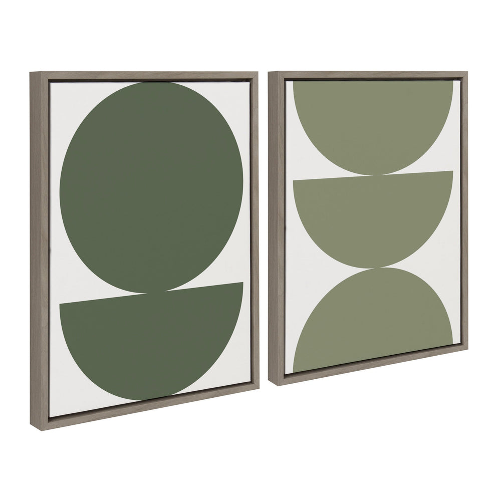 Sylvie Earthy Boho Geometric 1 Olive Green and Earthy Boho Geometric 2 by kateandlaurel - main product image for Resin Society
