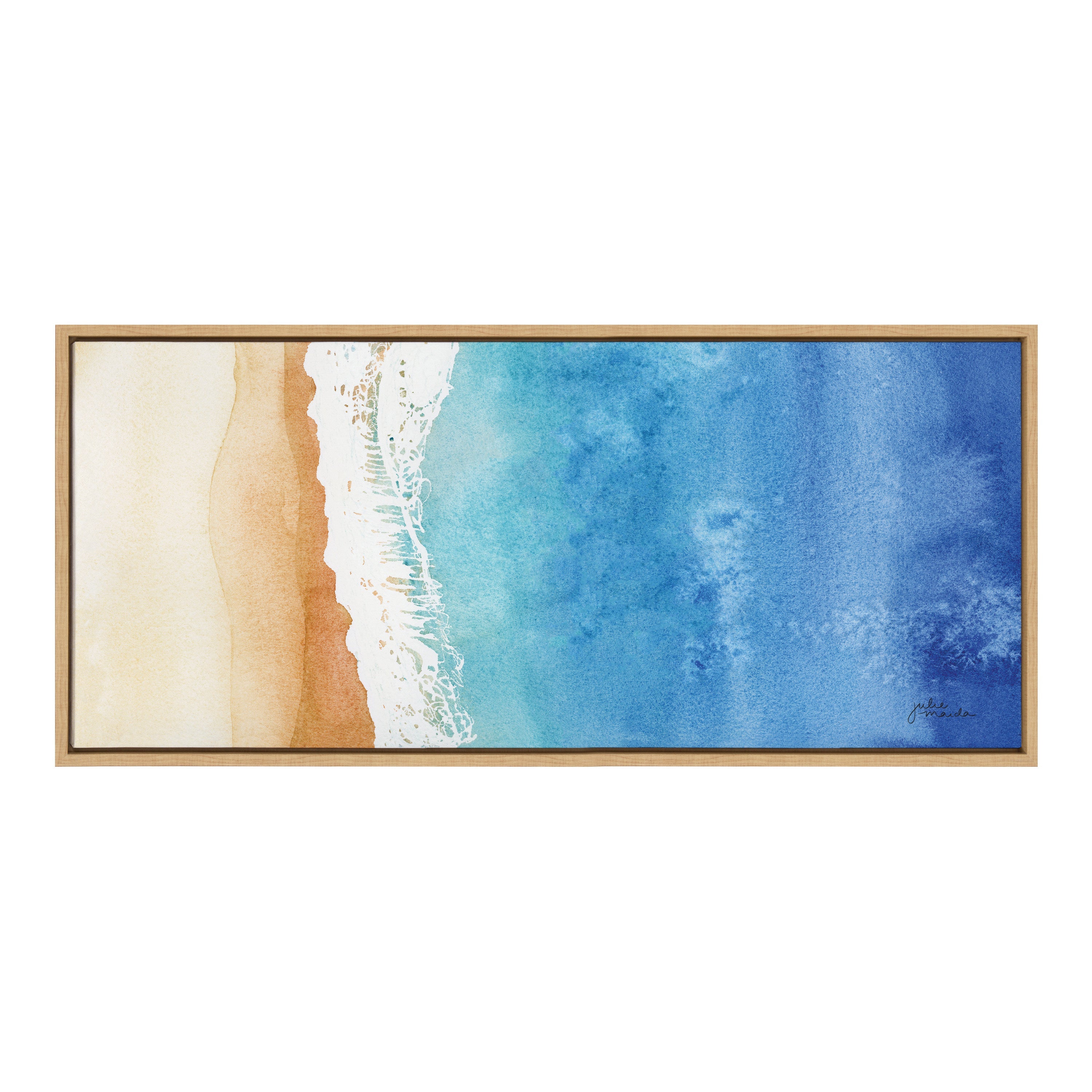 Sylvie Ocean Wake Framed Canvas by kateandlaurel - product image 8 for Resin Society