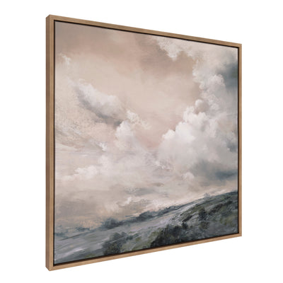 Sylvie When the North Wind Blows - Sepia Framed Canvas by Nel Whatmore