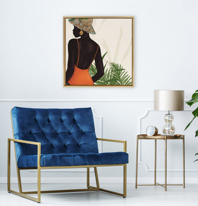 Sylvie So So Tropical Framed Canvas by kateandlaurel - product image 4 for Resin Society