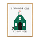 Sylvie Be Kind Whenever Possible Framed Canvas by kateandlaurel - product image 9 for Resin Society