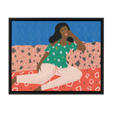 Sylvie At Home Framed Canvas by kateandlaurel - main product image for Resin Society