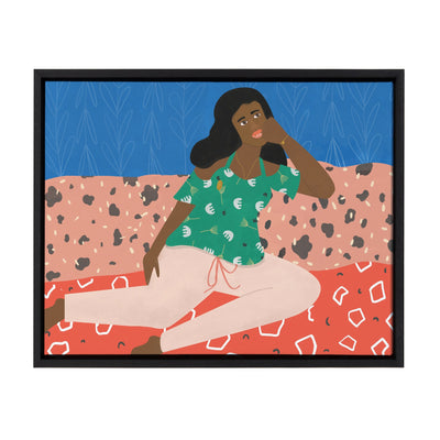Sylvie At Home Framed Canvas by kateandlaurel - main product image for Resin Society