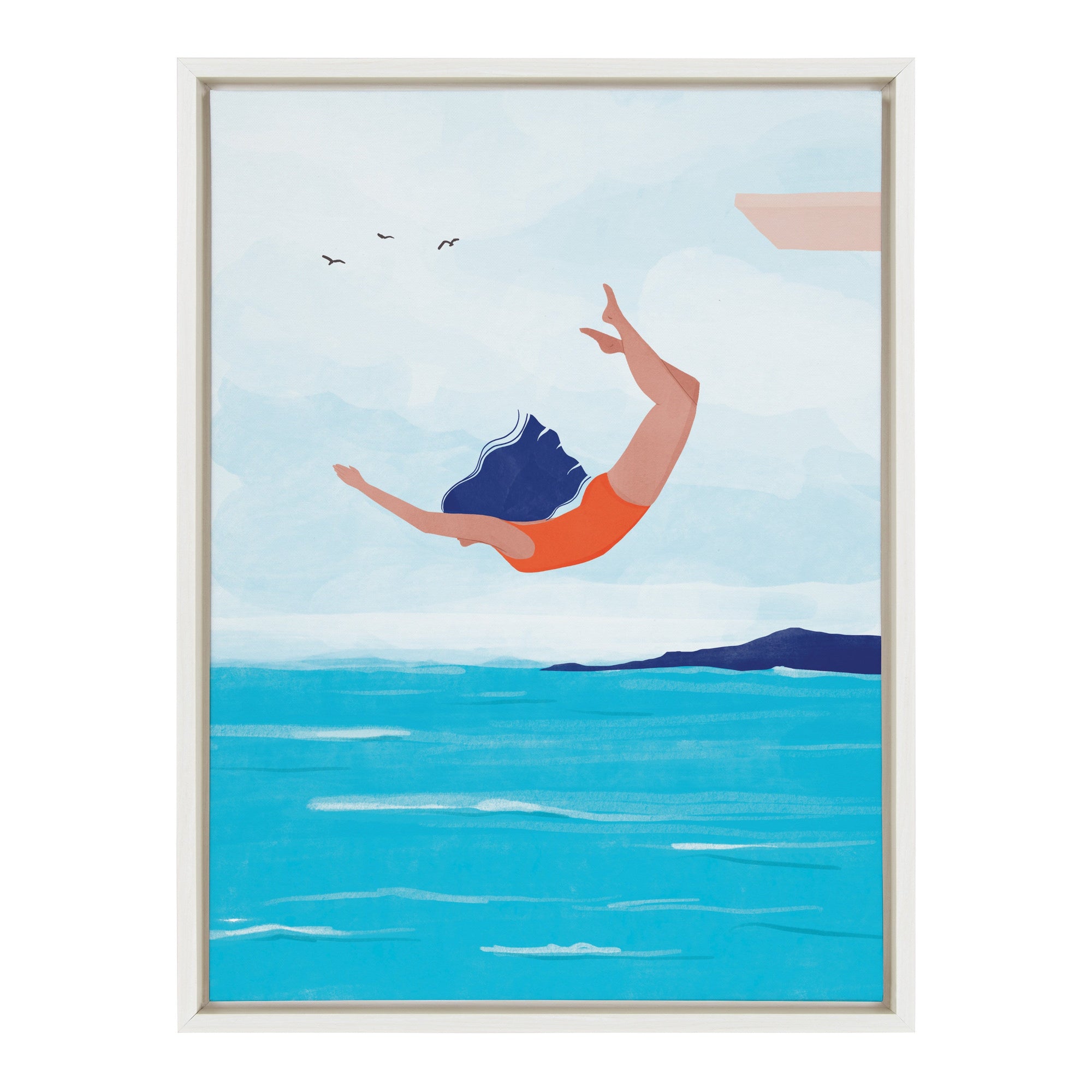 Sylvie Jump Framed Canvas by kateandlaurel - product image 10 for Resin Society