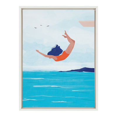 Sylvie Jump Framed Canvas by kateandlaurel - product image 10 for Resin Society