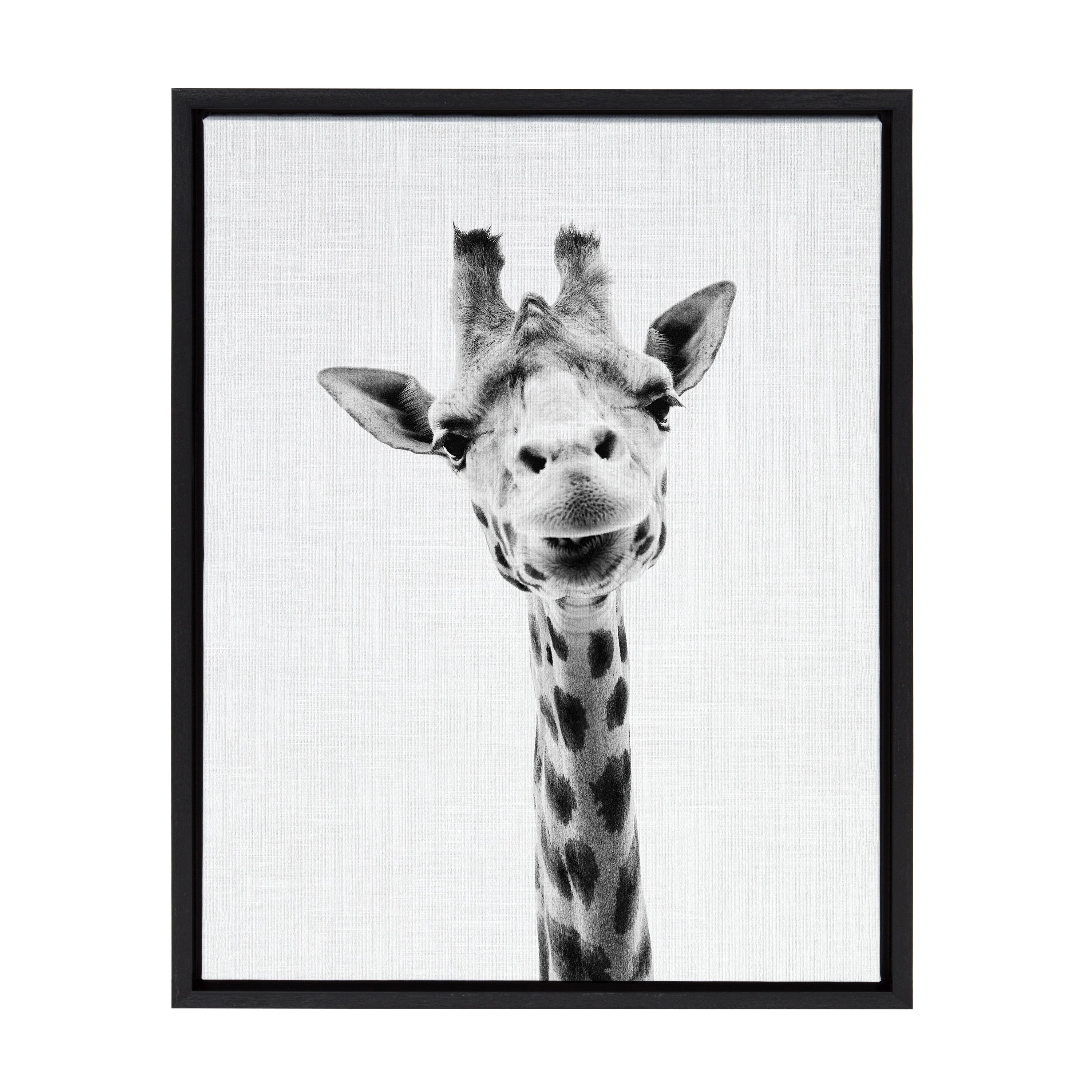 Sylvie Giraffe Framed Canvas by Simon Te of Tai Prints by kateandlaurel - product image 12 for Resin Society