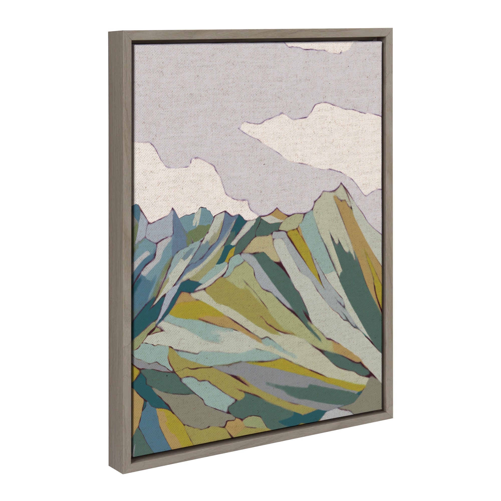 Sylvie Matterhorn framed canvas depicting a mountain scene by Nikita Jariwala