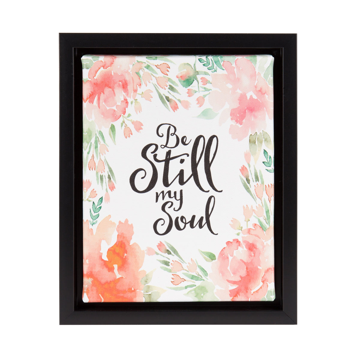 Sylvie Be Still Floral Watercolor Art Framed Canvas by kateandlaurel - product image 6 for Resin Society