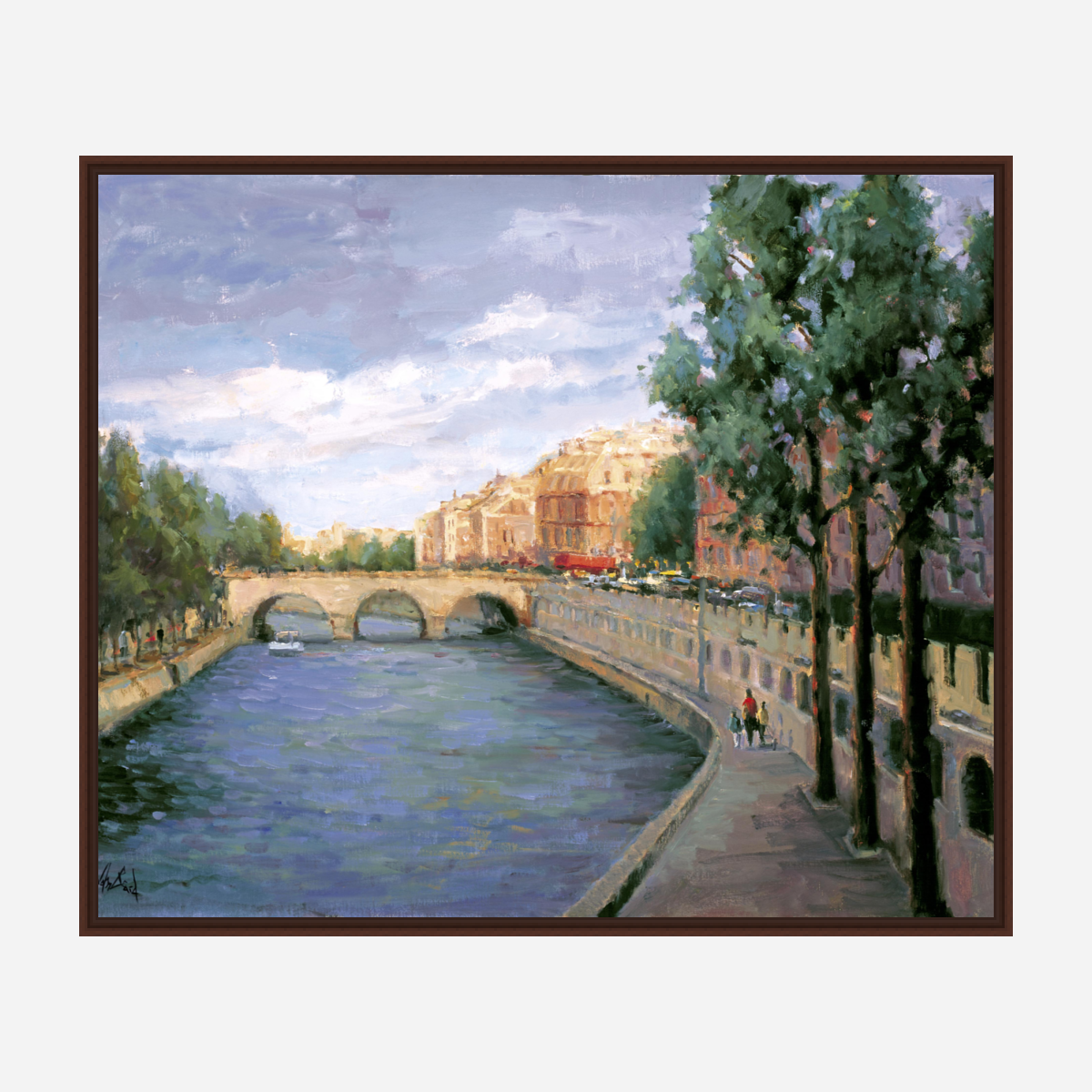 Paris Morning Artist Enhanced Canvas Print by John Beard Collection - product image 7 for Resin Society