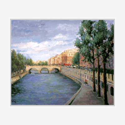 Paris Morning Artist Enhanced Canvas Print by John Beard Collection - product image 6 for Resin Society