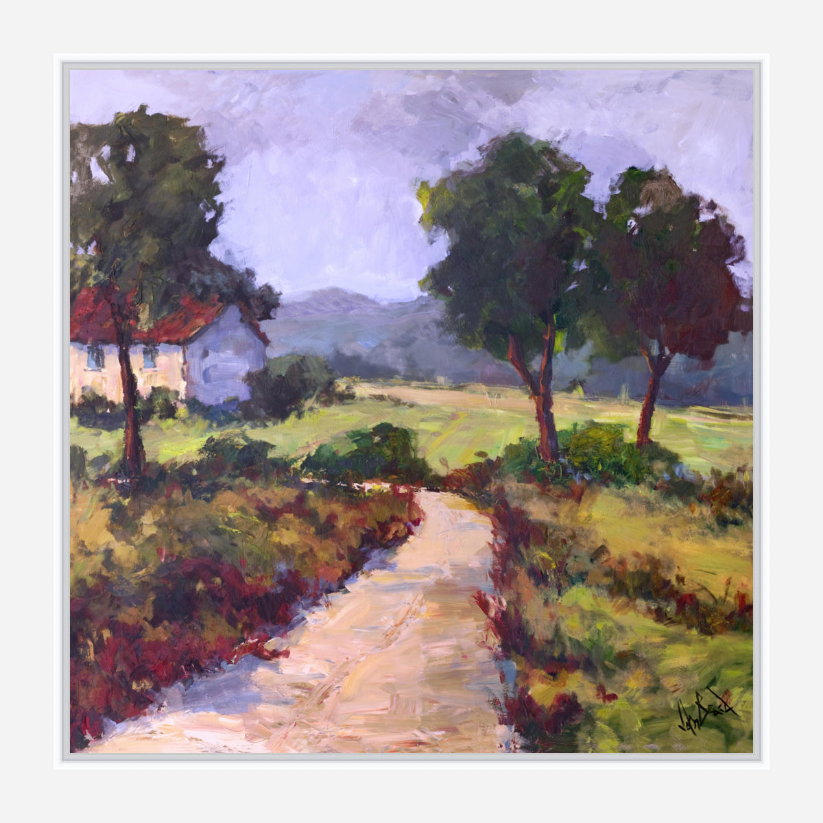 Path to Cottage Artist Canvas Enhanced Print by John Beard Collection - product image 6 for Resin Society