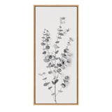 Sylvie Eucalyptus Botanical I Gray and Soft White Framed Canvas by The by kateandlaurel - product image 8 for Resin Society