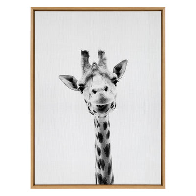 Sylvie Giraffe Framed Canvas by Simon Te of Tai Prints by kateandlaurel - product image 2 for Resin Society