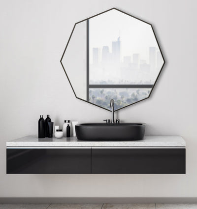 Rhodes Modern Octagon Mirror by kateandlaurel - product image 5 for Resin Society