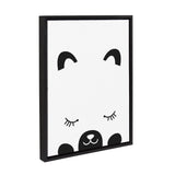 Sylvie Modern Baby Bear Framed Canvas by kateandlaurel - product image 9 for Resin Society