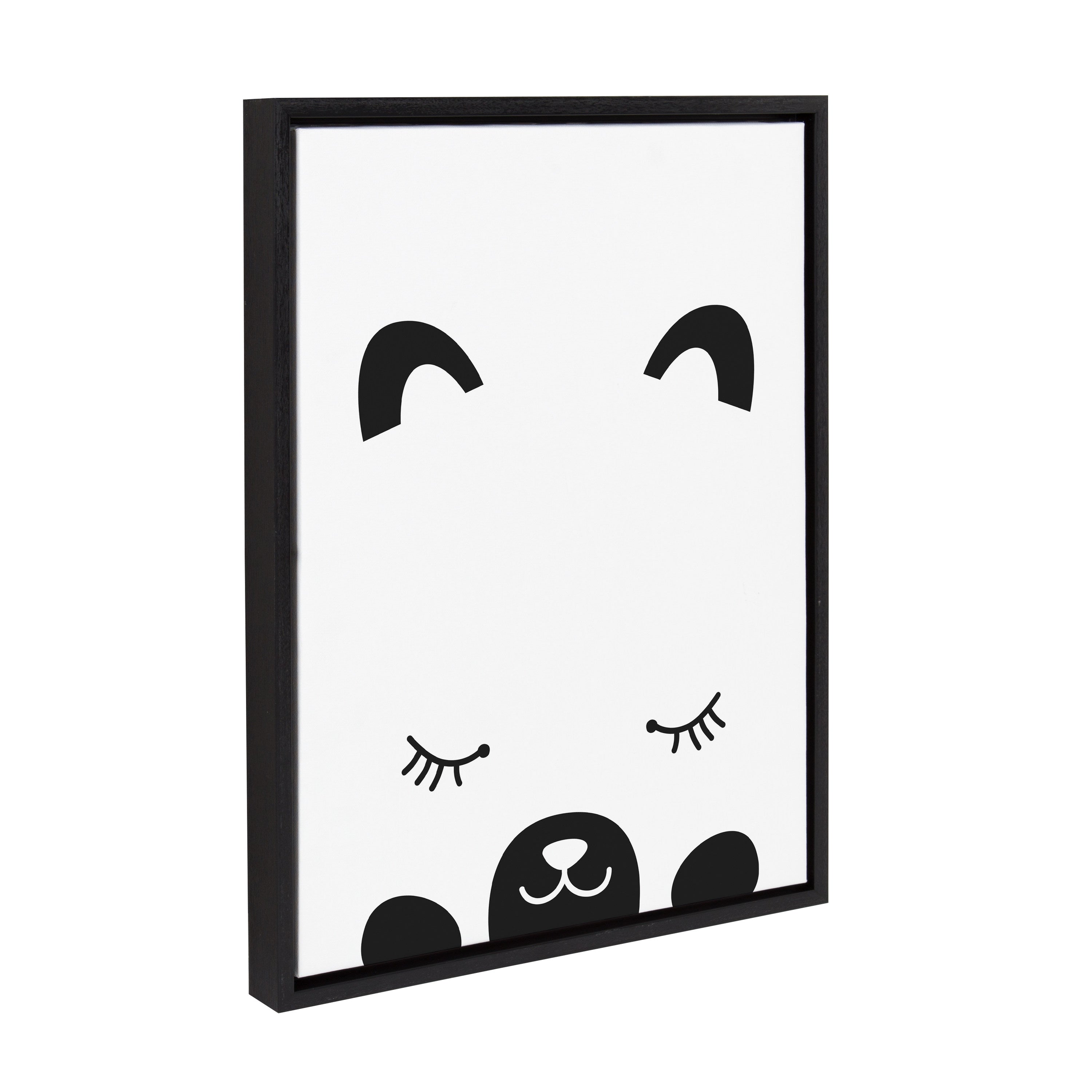 Sylvie Modern Baby Bear Framed Canvas by kateandlaurel - product image 9 for Resin Society
