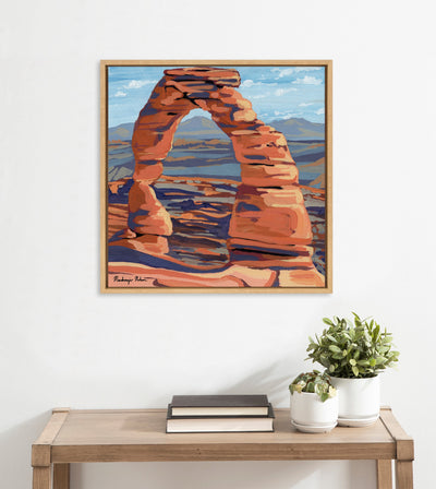 Sylvie Arches Framed Canvas by Mackenzie Nelson