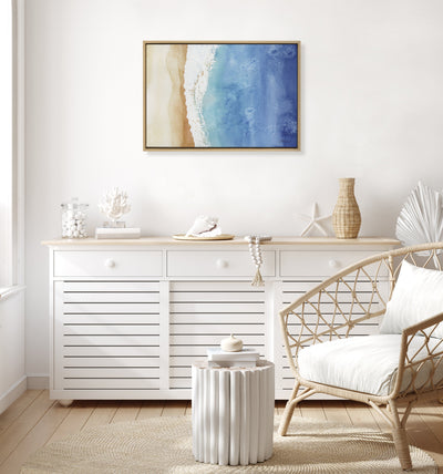 Sylvie Ocean Wake Framed Canvas by kateandlaurel - product image 4 for Resin Society