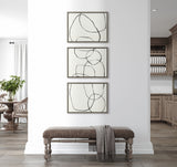 Sylvie Dancing Circles BW Framed Canvas by kateandlaurel - product image 11 for Resin Society