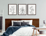 Sylvie Botanical Sketch Print No 3 Framed Canvas by The Creative Bunch