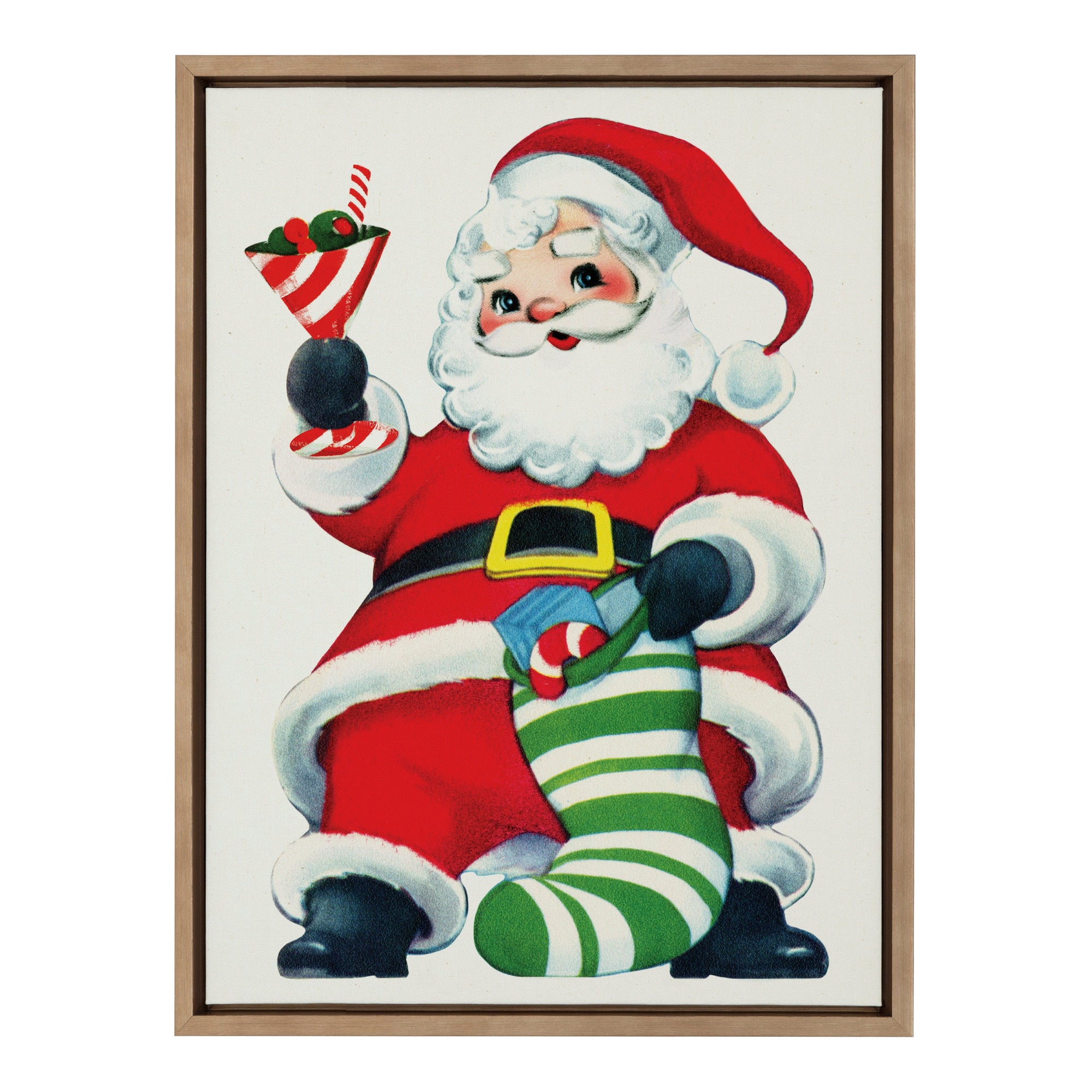 Sylvie Santa Claus Framed Canvas by kateandlaurel - product image 11 for Resin Society