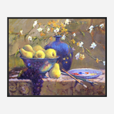 Pears in Bowl Artist Enhanced Canvas Print by John Beard Collection - product image 5 for Resin Society