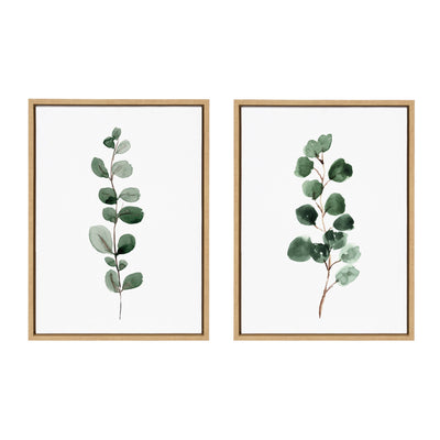 Sylvie Eucalyptus Framed Canvas Set by kateandlaurel - product image 2 for Resin Society