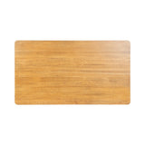 Rectangular wooden coffee table top with warm, smooth light brown finish and subtle grain texture, shown from above on a white background.