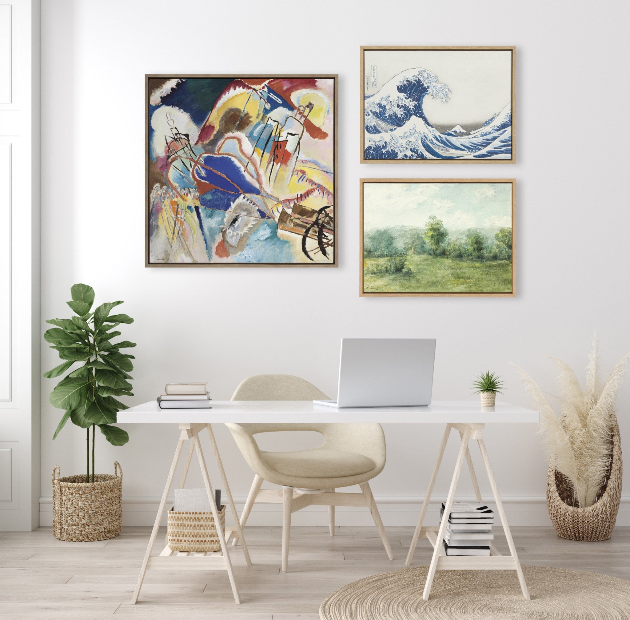 Sylvie Vasily Kandinsky Improvisation No 30 Cannons 1913 Framed Canvas by kateandlaurel - product image 6 for Resin Society