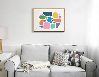 Sylvie Summer Love Songs Framed Canvas by kateandlaurel - product image 8 for Resin Society