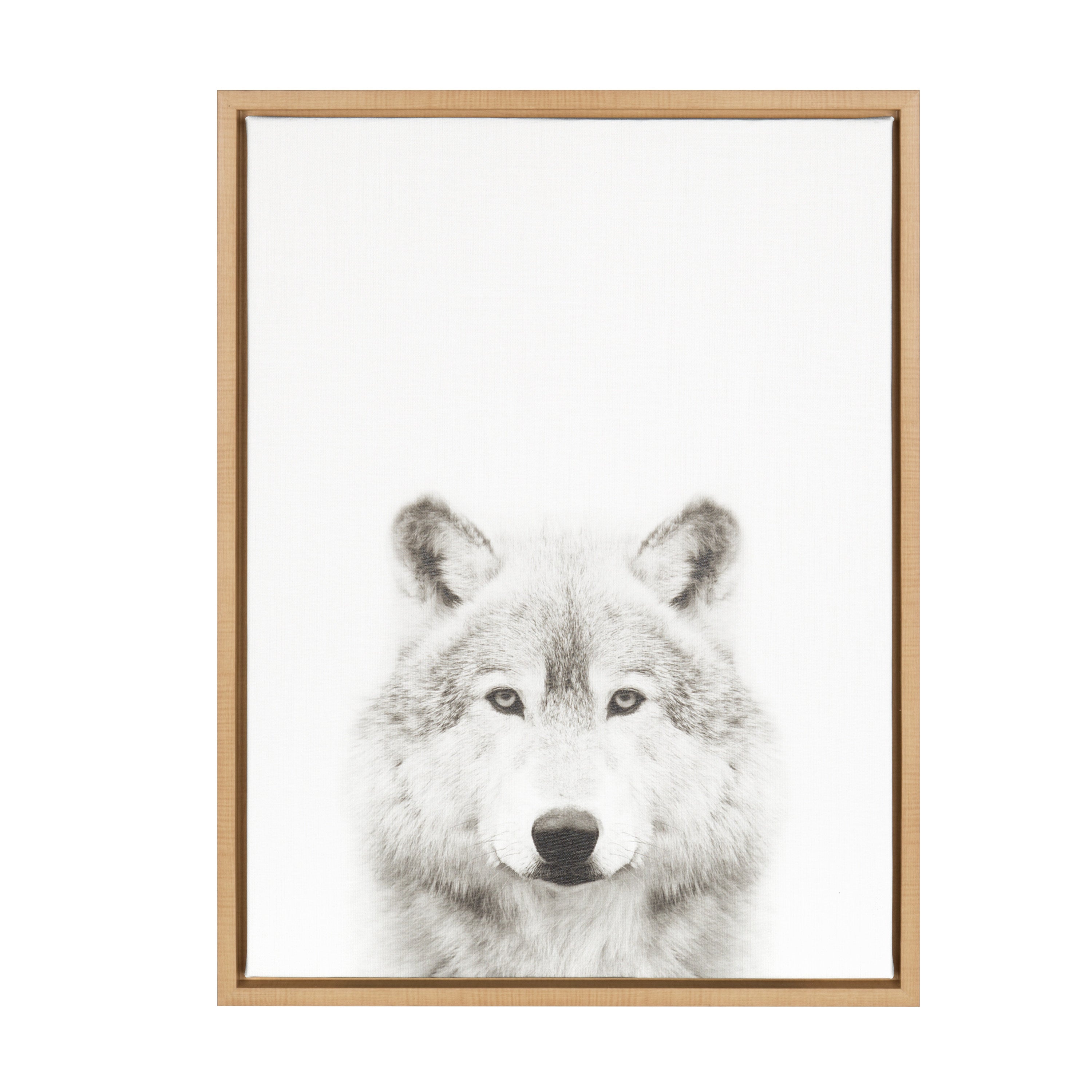 Sylvie Wolf Framed Canvas by Simon Te Tai by kateandlaurel - product image 12 for Resin Society