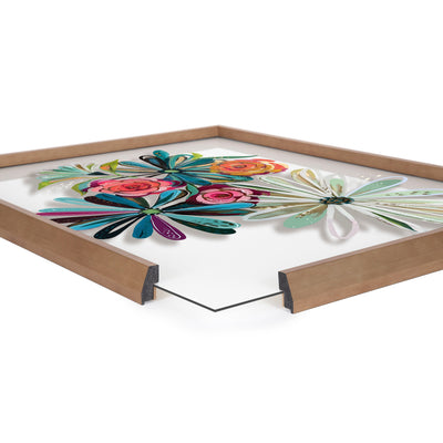 Blake Flowers on Glass 2 Whole Flowers Framed Printed Art by kateandlaurel - product image 3 for Resin Society