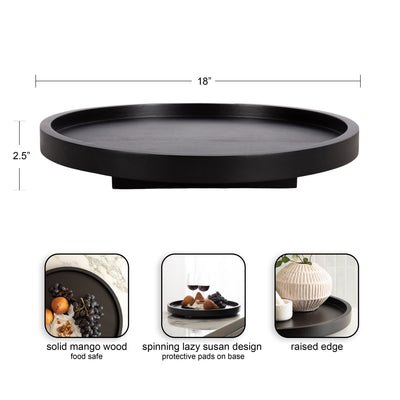 Halsey Round Lazy Susan Tray