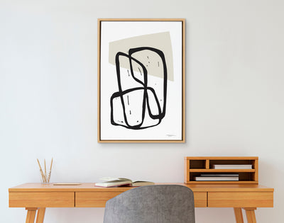 Sylvie Entangled Neutral Framed Canvas by kateandlaurel - product image 11 for Resin Society