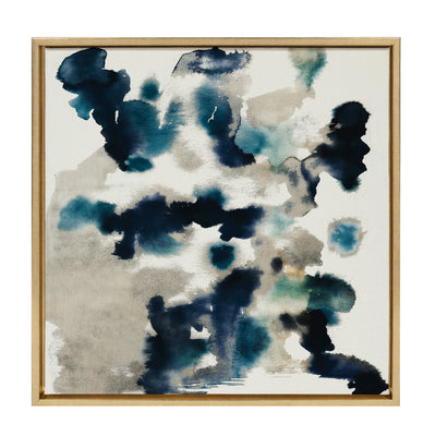 Sylvie Gilded Watercolor Framed Canvas by kateandlaurel - product image 14 for Resin Society
