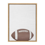 Sylvie Color Football Portrait Framed Canvas, Natural 18x24 by kateandlaurel - main product image for Resin Society