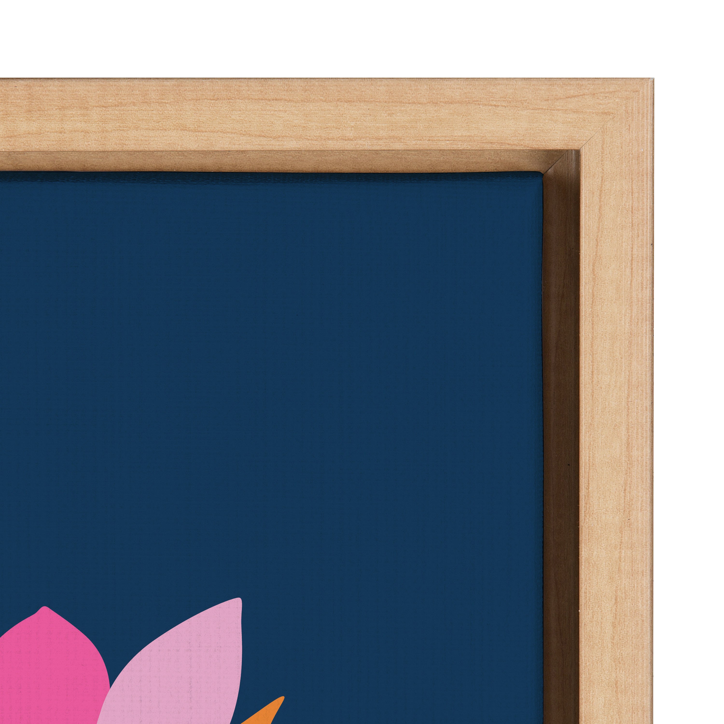Sylvie Mid Century Modern Magnolias Framed Canvas by kateandlaurel - product image 11 for Resin Society