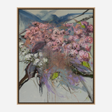 Pink Flowers Artist Enhanced Canvas Print by John Beard Collection - product image 8 for Resin Society