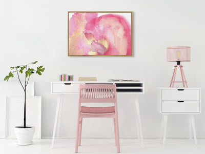 Sylvie Pink Golden Hour Framed Canvas by Mentoring Positives