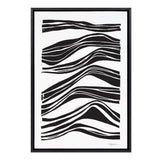 Sylvie Abstract Waves Framed Canvas by kateandlaurel - product image 9 for Resin Society