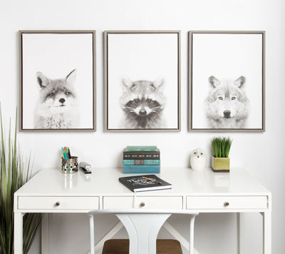 Sylvie Fox Portrait Framed Canvas by Simon Te Tai by kateandlaurel - product image 16 for Resin Society