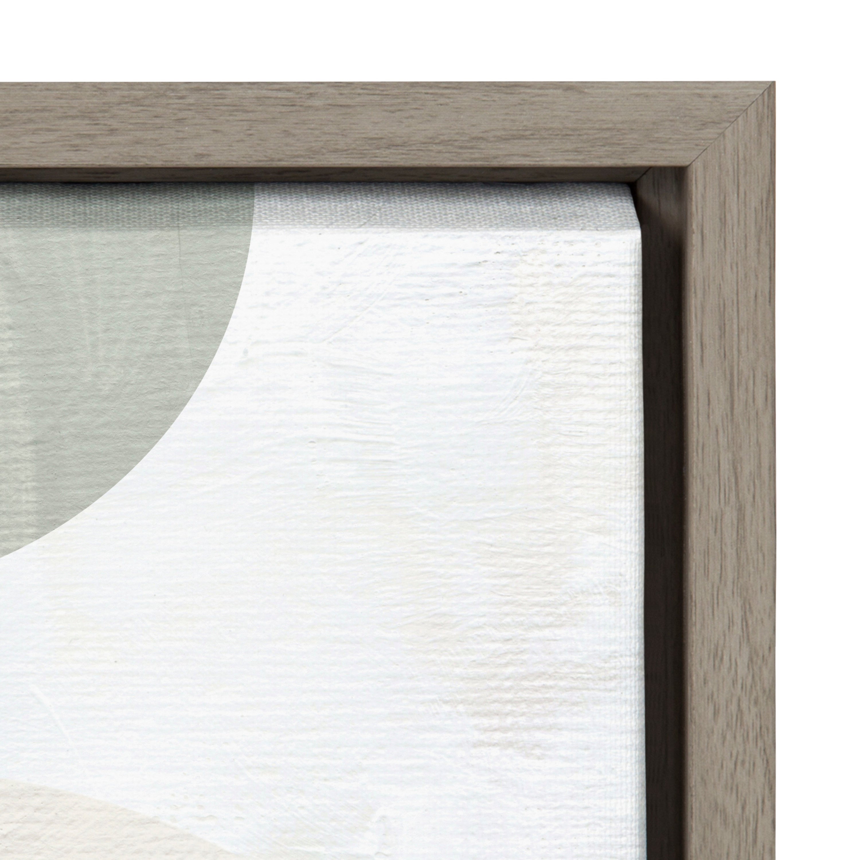 Sylvie Sahara Gray 2 Framed Canvas by kateandlaurel - product image 3 for Resin Society