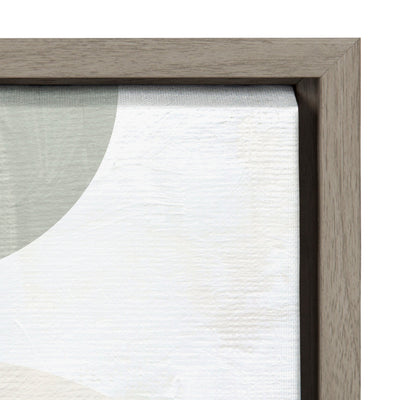 Sylvie Sahara Gray 2 Framed Canvas by kateandlaurel - product image 3 for Resin Society