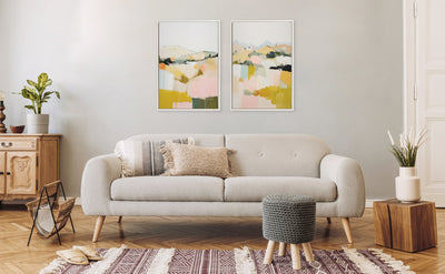 Sylvie Beaded Quaint Vista II and III Framed Canvas Art Set by Amy Lighthall