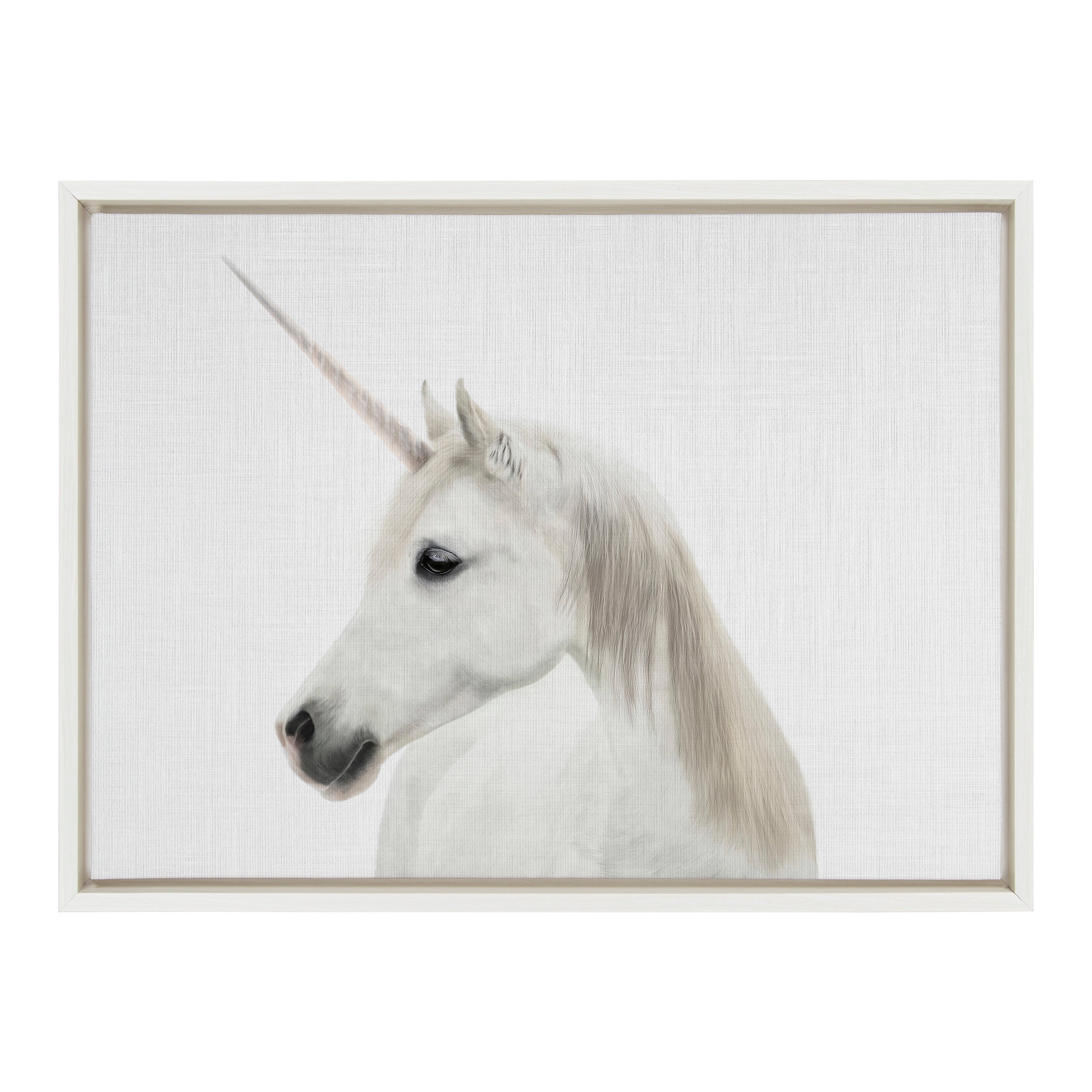 Sylvie Unicorn Framed Canvas by Simon Te of Tai Prints by kateandlaurel - product image 19 for Resin Society