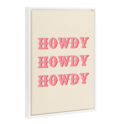 Sylvie Howdy Framed Canvas by Tània García